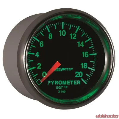 AutoMeter GAUGE; PYROMETER (EGT); 2 1/16in.; 2000deg.F; DIGITAL STEPPER MOTOR; GS - 3845