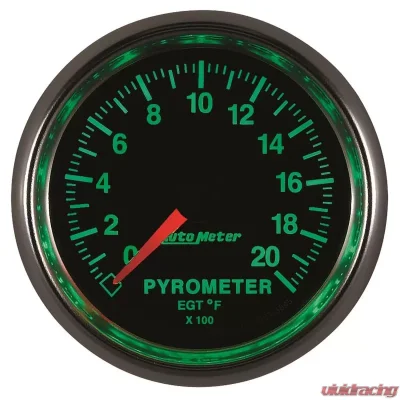 AutoMeter GAUGE; PYROMETER (EGT); 2 1/16in.; 2000deg.F; DIGITAL STEPPER MOTOR; GS - 3845