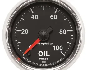 AutoMeter GAUGE; OIL PRESSURE; 2 1/16in.; 100PSI; DIGITAL STEPPER MOTOR; GS