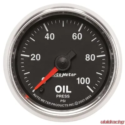 AutoMeter GAUGE; OIL PRESSURE; 2 1/16in.; 100PSI; DIGITAL STEPPER MOTOR; GS - 3853