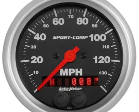 AutoMeter GAUGE; SPEEDOMETER; 3 3/8in.; 140MPH; GPS; SPORT-COMP