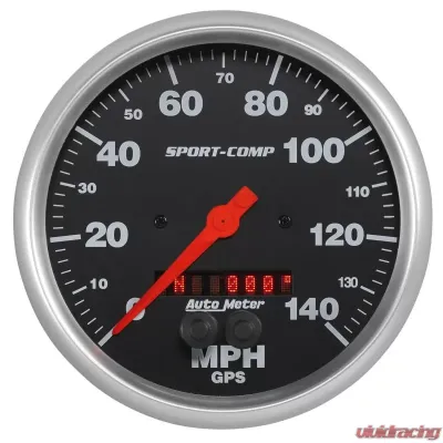 AutoMeter GAUGE; SPEEDOMETER; 5in.; 140MPH; GPS; SPORT-COMP - 3983