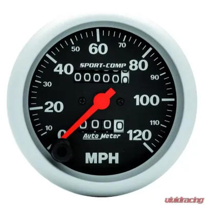 AutoMeter GAUGE; SPEEDOMETER; 3 3/8in.; 120MPH; MECHANICAL; SPORT-COMP - 3992