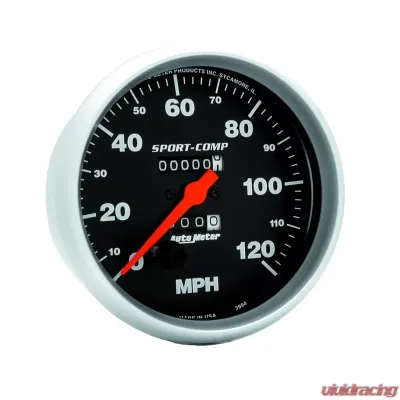 AutoMeter GAUGE; SPEEDOMETER; 5in.; 120MPH; MECHANICAL; SPORT-COMP - 3994