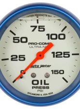 AutoMeter GAUGE; OIL PRESS; 2 5/8in.; 150PSI; LIQUID FILLED MECH; GLOW IN DARK; ULTRA-NITE                                     - 4223 - Image 2