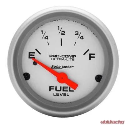 AutoMeter GAUGE; FUEL LEVEL; 2 1/16in.; 0OE TO 30OF; ELEC; ULTRA-LITE - 4317