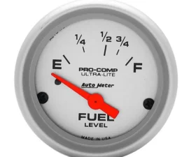 AutoMeter GAUGE; FUEL LEVEL; 2 1/16in.; 16OE TO 158OF; ELEC; ULTRA-LITE