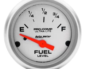 AutoMeter GAUGE; FUEL LEVEL; 2 1/16in.; 73OE TO 10OF(AFTERMARKET LINEAR); ELEC; ULTRA-LITE