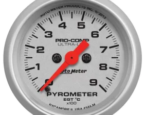 AutoMeter GAUGE; PYROMETER (EGT); 2 1/16in.; 900deg.C; DIGITAL STEPPER MOTOR; ULTRA-LITE