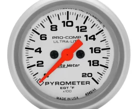 AutoMeter GAUGE; PYROMETER (EGT); 2 1/16in.; 2000deg.F; DIGITAL STEPPER MOTOR; ULTRA-LITE