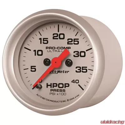 AutoMeter GAUGE; HIGH PRESS OIL PUMP; 2 1/16in.; 4KPSI; DIGITAL STEPPER MOTOR; ULTRA-LITE - 4396