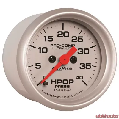 AutoMeter GAUGE; HIGH PRESS OIL PUMP; 2 1/16in.; 4KPSI; DIGITAL STEPPER MOTOR; ULTRA-LITE - 4396