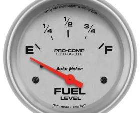 AutoMeter GAUGE; FUEL LEVEL; 2 5/8in.; 0OE TO 30OF; ELEC; ULTRA-LITE