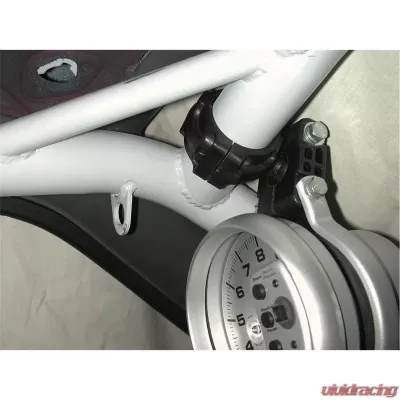AutoMeter GAUGE MOUNT; ROLL POD FOR 1.625in. ROLL CAGE; FITS 5in. PEDESTAL TACH; BLACK - 48005