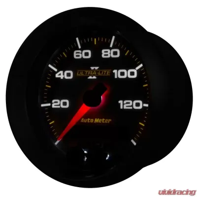 AutoMeter GAUGE; SPEEDOMETER; 3 3/8in.; 140MPH; GPS; ULTRA-LITE II - 4980