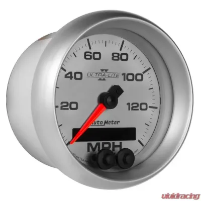 AutoMeter GAUGE; SPEEDOMETER; 3 3/8in.; 140MPH; GPS; ULTRA-LITE II - 4980