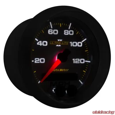 AutoMeter GAUGE; SPEEDOMETER; 3 3/8in.; 140MPH; GPS; ULTRA-LITE II - 4980