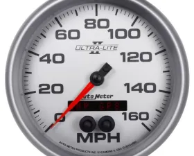 AutoMeter GAUGE; SPEEDOMETER; 5in.; 160MPH; GPS; ULTRA-LITE II