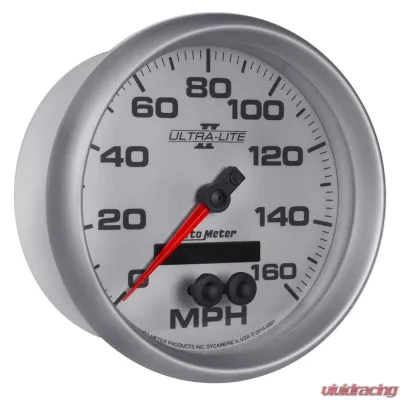 AutoMeter GAUGE; SPEEDOMETER; 5in.; 160MPH; GPS; ULTRA-LITE II - 4981
