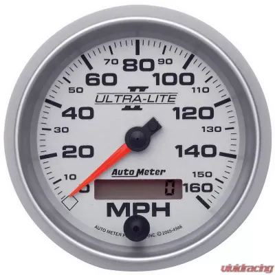 AutoMeter GAUGE; SPEEDOMETER; 3 3/8in.; 160MPH; ELEC. PROGRAMMABLE; ULTRA-LITE II - 4988