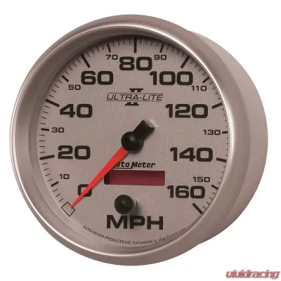 AutoMeter GAUGE; SPEEDOMETER; 5in.; 160MPH; ELEC. PROGRAMMABLE; ULTRA-LITE II - 4989