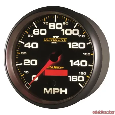 AutoMeter GAUGE; SPEEDOMETER; 5in.; 160MPH; ELEC. PROGRAMMABLE; ULTRA-LITE II - 4989