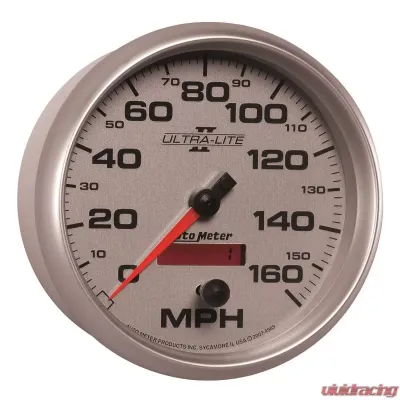 AutoMeter GAUGE; SPEEDOMETER; 5in.; 160MPH; ELEC. PROGRAMMABLE; ULTRA-LITE II - 4989
