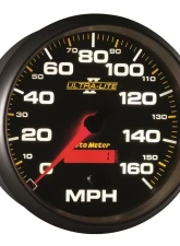 AutoMeter GAUGE; SPEEDOMETER; 5in.; 160MPH; ELEC. PROGRAMMABLE; ULTRA-LITE II                                     - 4989 - Image 6