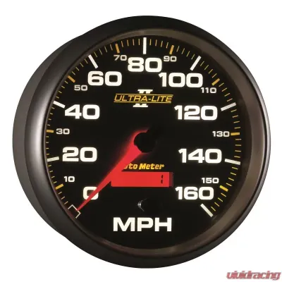 AutoMeter GAUGE; SPEEDOMETER; 5in.; 160MPH; ELEC. PROGRAMMABLE; ULTRA-LITE II - 4989
