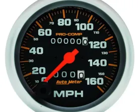 AutoMeter GAUGE; SPEEDOMETER; 3 3/8in.; 160MPH; MECHANICAL; PRO-COMP