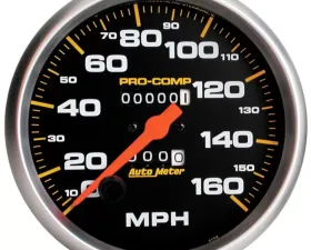 AutoMeter GAUGE; SPEEDOMETER; 5in.; 160MPH; MECHANICAL; PRO-COMP