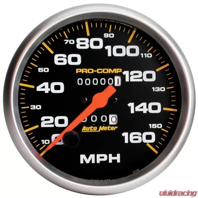 AutoMeter GAUGE; SPEEDOMETER; 5in.; 160MPH; MECHANICAL; PRO-COMP - 5154