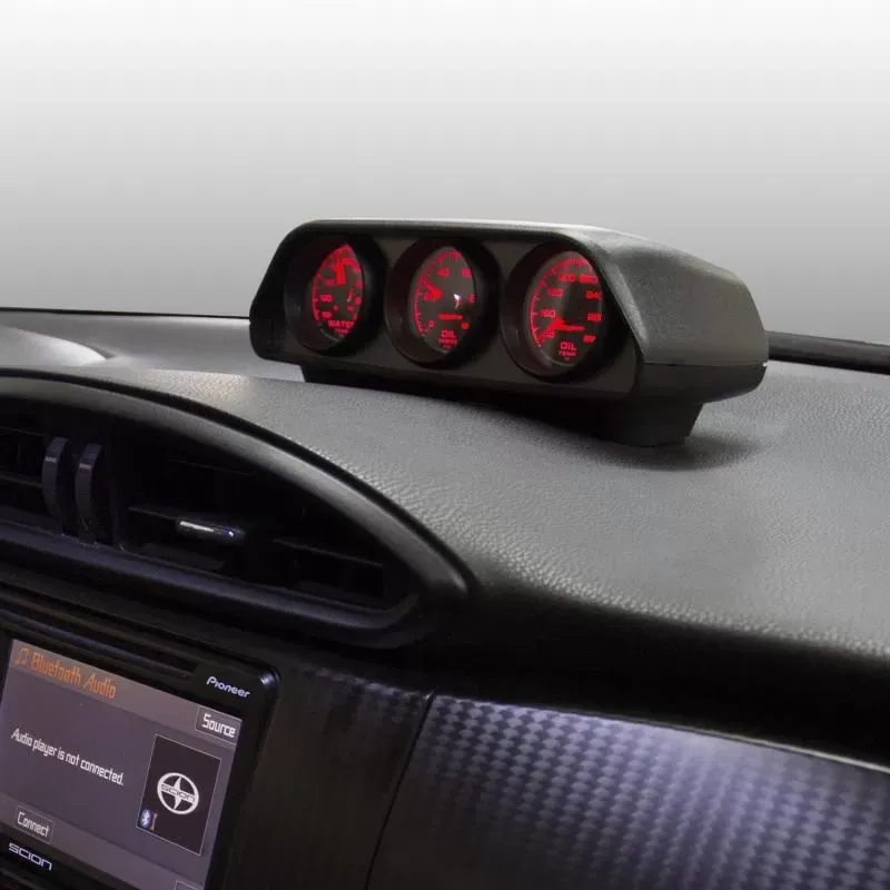 AutoMeter GAUGE MOUNT; DIRECT FIT DASH TOP; TRIPLE; 2 1/16in.; SCION FRS/SUBARU BRZ - 5285