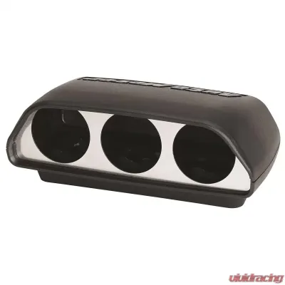 AutoMeter GAUGE MOUNT; UNIVERSAL DASH TOP; TRIPLE; 2 1/16in.; BLACK - 5288