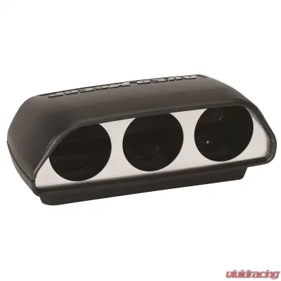 AutoMeter GAUGE MOUNT; UNIVERSAL DASH TOP; TRIPLE; 2 1/16in.; BLACK - 5288