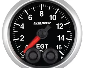 AutoMeter GAUGE; PYRO. (EGT); 2 1/16in.; 1600deg.F; STEPPER MOTOR W/PEAK/WARN; ELITE