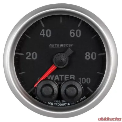 AutoMeter GAUGE; WATERP; 2 1/16in.; 100PSI; STEPPER MOTOR W/PK/WRN; ELITE; W/O PRO-CONTROL - 5668-05702