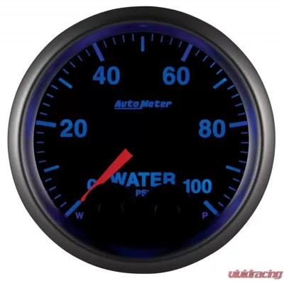AutoMeter GAUGE; WATERP; 2 1/16in.; 100PSI; STEPPER MOTOR W/PK/WRN; ELITE; W/O PRO-CONTROL - 5668-05702