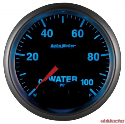 AutoMeter GAUGE; WATERP; 2 1/16in.; 100PSI; STEPPER MOTOR W/PK/WRN; ELITE; W/O PRO-CONTROL - 5668-05702