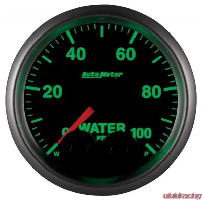 AutoMeter GAUGE; WATERP; 2 1/16in.; 100PSI; STEPPER MOTOR W/PK/WRN; ELITE; W/O PRO-CONTROL - 5668-05702