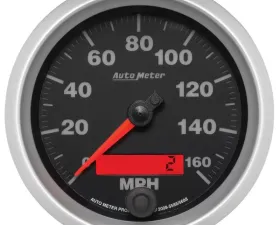 AutoMeter GAUGE; SPEEDOMETER; 3 3/8in.; 160MPH; ELEC. PROGRAMMABLE; ELITE