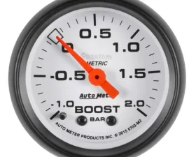 AutoMeter GAUGE; VAC/BOOST; 2 1/16in.;-1-+2 BAR; MECHANICAL; PHANTOM