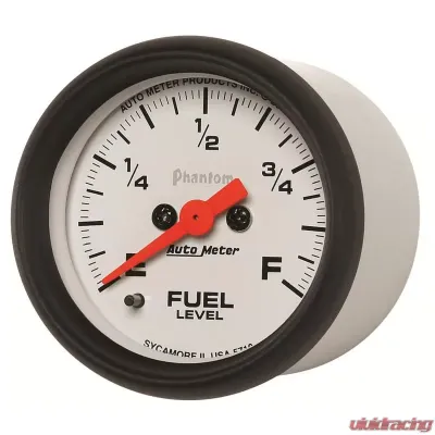 AutoMeter GAUGE; FUEL LEVEL; 2 1/16in.; 0-280O PROGRAMMABLE; PHANTOM - 5710