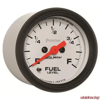 AutoMeter GAUGE; FUEL LEVEL; 2 1/16in.; 0-280O PROGRAMMABLE; PHANTOM - 5710