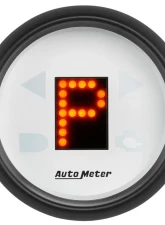 AutoMeter GAUGE; GEAR POS; 2 1/16in.; INCL INDICATORS; WHITE DIAL; RED LED; BLACK BEZEL                                     - 5759 - Image 2