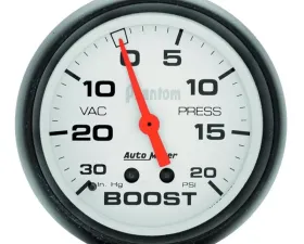 AutoMeter GAUGE; VAC/BOOST; 2 5/8in.; 30INHG-20PSI; MECHANICAL; PHANTOM