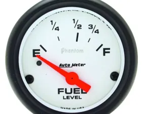 AutoMeter GAUGE; FUEL LEVEL; 2 5/8in.; 0OE TO 90OF; ELEC; PHANTOM