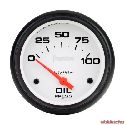 AutoMeter GAUGE; OIL PRESSURE; 2 5/8in.; 100PSI; ELECTRIC; PHANTOM - 5827