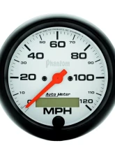 AutoMeter GAUGE; SPEEDO; 3 3/8in.; 120MPH; ELEC. PROGRAM W/LCD ODO; PHANTOM                                     - 5887 - Image 2