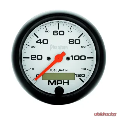 AutoMeter GAUGE; SPEEDO; 3 3/8in.; 120MPH; ELEC. PROGRAM W/LCD ODO; PHANTOM - 5887